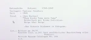 Katsushika Hokusai - Houtdruk, Ehon kyoka yama mata yama kopen? Bied vanaf 150!