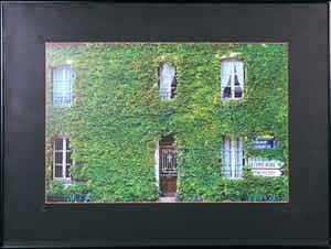 Paul Huf - Foto, Groene voorgevel - Ingelijst verkocht voor € 100!