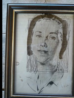 Irene van den Bos - A woman's head. kopen? Bied vanaf 15!