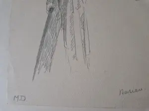 Mies Deinum - Twee (2) x aquarel/ tekeningen "Buziau de clown" & "Circus" - gesigneerd kopen? Bied vanaf 30!