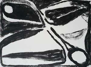 Bram van Velde - Compositie in zwart en wit, litho kopen? Bied vanaf 175!