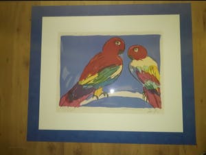 Walasse Ting - 2 papegaaien kopen? Bied vanaf 315!