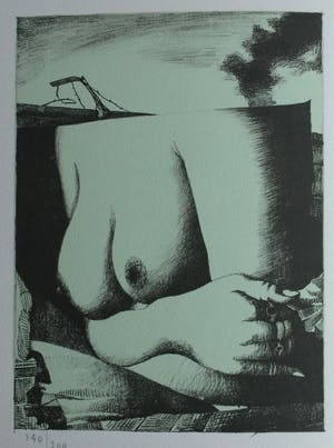 Nicolaas Wijnberg - Litho , Borsten – bijlage tijdschrift Petit No 4 - 1980 kopen? Bied vanaf 30!