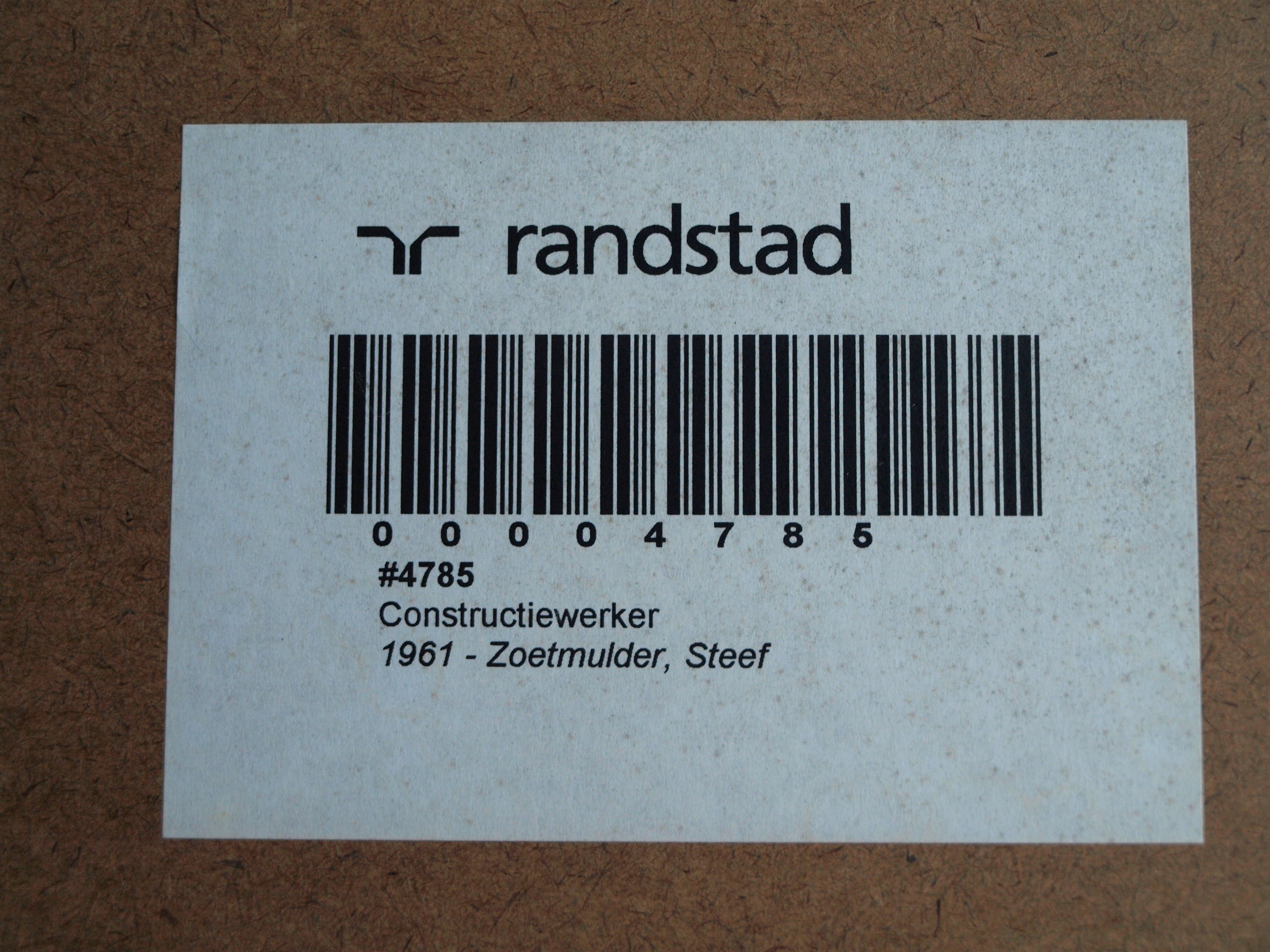 Steef Zoetmulder - Foto , Constructiewerker - gesigneerd & ingelijst – 1961 / 2001  kopen? Bied vanaf 125!