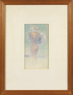 Ton Sandfort - Aquarel, Staand naakt kopen? Bied vanaf 1!