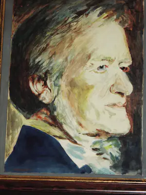 Hubert Josef Maassen - Componist Wagner - Aquarel kopen? Bied vanaf 40!