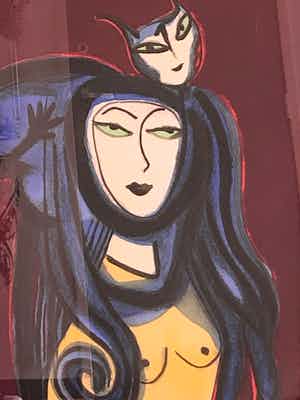 Corneille - zonder titel maar met fraaie lijst! verkocht voor € 395!