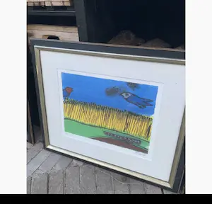 Corneille - 4 luik vogels boven korenvelden kopen? Bied vanaf 399!