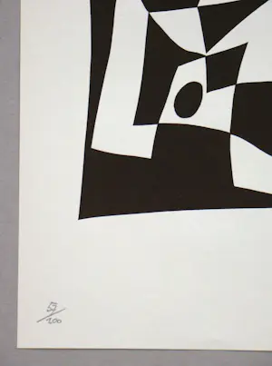 Hans Arp - Knossos - Zeefdruk in beperkte oplage - 1960 kopen? Bied vanaf 100!