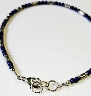 Nieuwe zilveren Armband van lapis lazuli kopen? Bied vanaf 70!