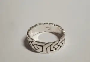 Nieuwe zilveren  Navajo Scott Dave band Ring  Keltische   knoop kopen? Bied vanaf 70!