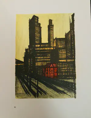 Bernard Buffet - New York II, 1965. Lithografie. kopen? Bied vanaf 25!