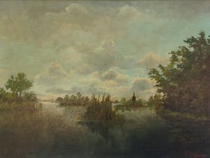 Frans Simons - C1426, Zicht op Kortenhoef kopen? Bied vanaf 100!