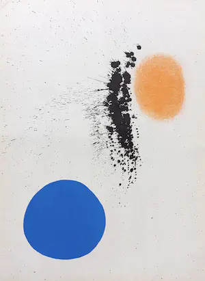 Joan Miro - Abstracte compositie, originele litho (1961) kaufen? Bieten Sie von 50!