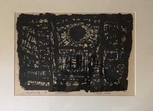 Jaap Kraanen - Kathedrale - Zeefdruk, Ingelijst kopen? Bied vanaf 55!