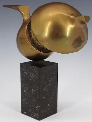 Wout Maters - Bronzen beeld: geometrische voorstelling kopen? Bied vanaf 599!