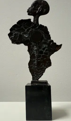 Eric Claus - bronzen sculptuur | 'Afrika' | 1988 kopen? Bied vanaf 20!