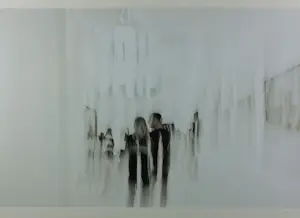Gisella Klein - Zeefdruk, At the museum III - Ingelijst kopen? Bied vanaf 35!