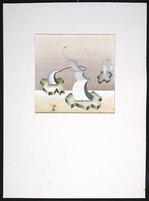 Pim Leefsma - Gemengde techniek op papier, Zonder titel kopen? Bied vanaf 35!