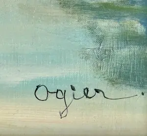 Buy Marie Louise Ogier - Mitternacht in Norwegen - Öl auf Leinwand um 1960? Bid from 200!