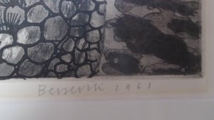 Herman Berserik - Strekdam met figuren en een stoomschip op zee kopen? Bied vanaf 75!