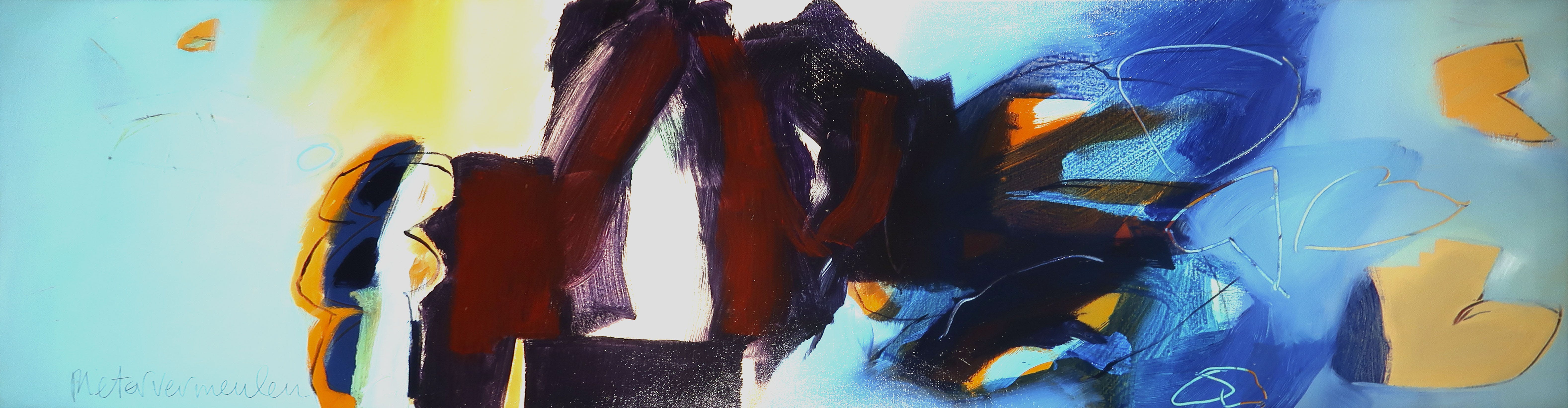 Pieter Vermeulen - Acryl op doek, Zonder titel - Ingelijst (Zeer groot) kopen? Bied vanaf 250!