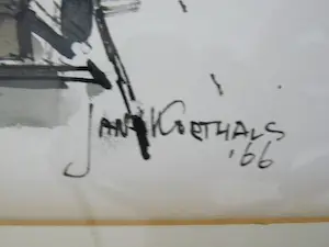 Jan Korthals - DORPJE IN VOGELPERSPECTIEF kopen? Bied vanaf 95!