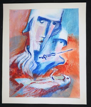 Joe Wols - Gouache op papier, Zonder titel kopen? Bied vanaf 35!