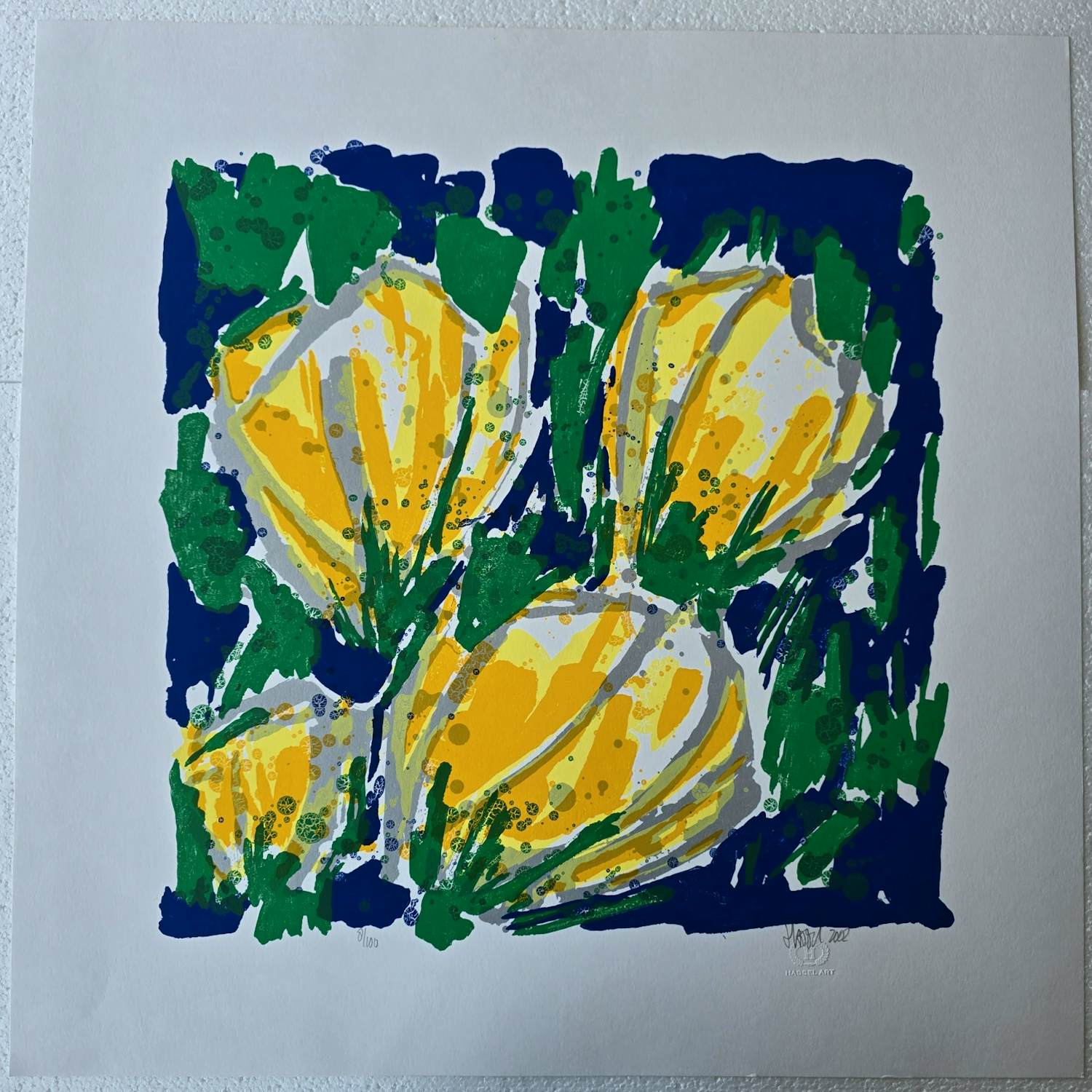 Ad van Hassel - Complete serie van 5 tulpen-zeefdrukken - 100 ex. kopen? Bied vanaf 149!