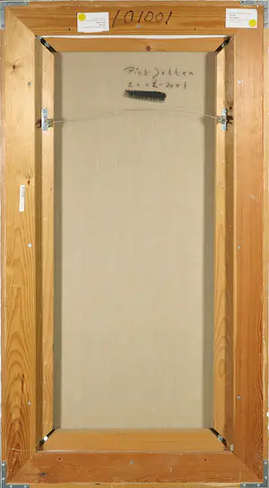 Piet Jetten - Gemengde techniek op doek, Zonder titel - Ingelijst kopen? Bied vanaf 200!