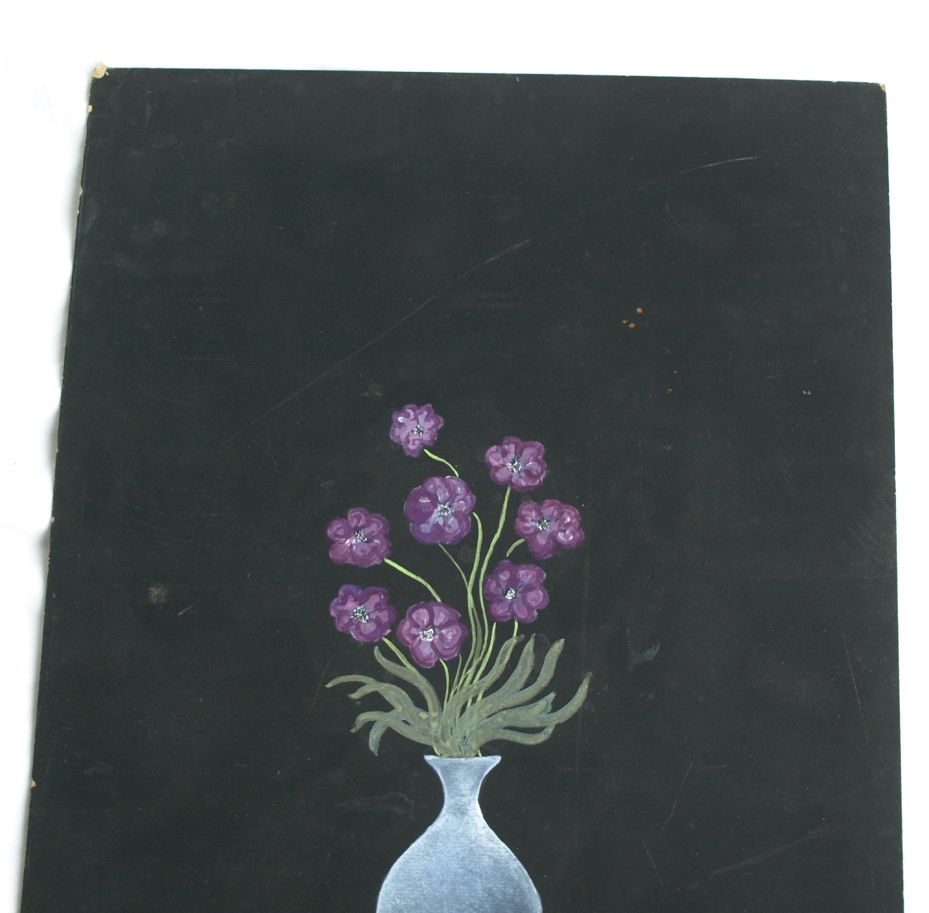 Bernard Canter - Bloemen in een vaas , Bloemstilleven - Olieverf op karton – ca 1940 kopen? Bied vanaf 30!