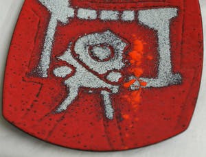 Richard Braun - Geëmailleerd schaaltje van staal – Hoogovens 50 jaar - 1968 kopen? Bied vanaf 10!