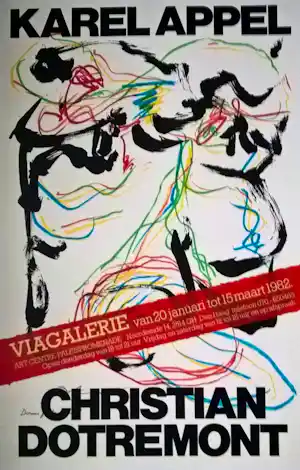 Karel Appel - Christian Dotremont - Affiche - Viagalerie vendu pour 49€ !