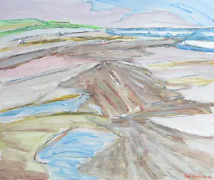 Paul Overhaus - Landschap zonder titel kopen? Bied vanaf 25!