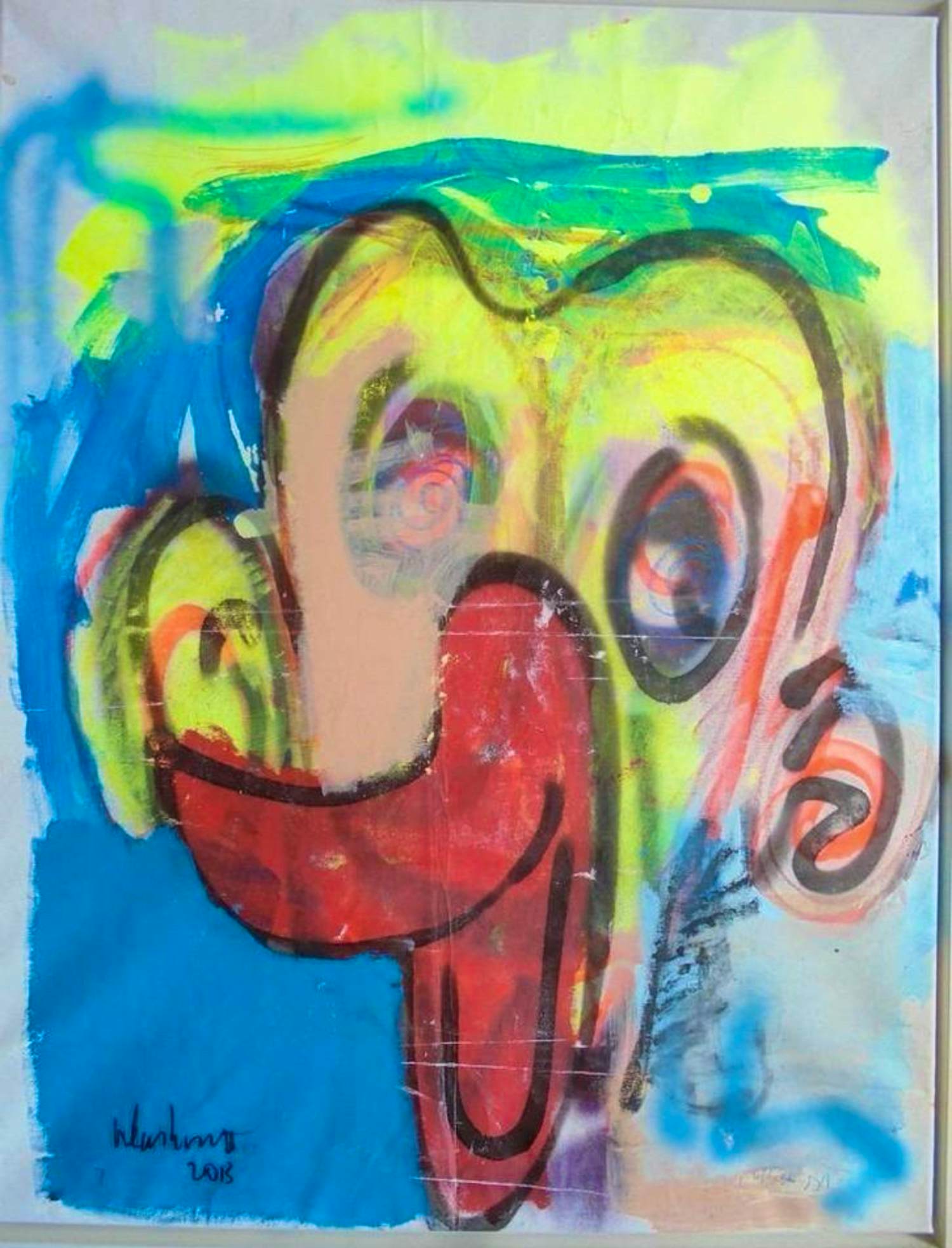 Peter Klashorst - expressionistische karikatuur van Peter Klashorst kopen? Bied vanaf 75!