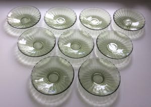 Glasblazerij Leerdam - A.D. Copier - 10-delig gebaksstel kopen? Bied vanaf 30!