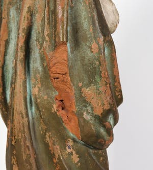 Heiligenbeeld - Groot terracotta beeld van de Heilige Elizabeth kopen? Bied vanaf 40!