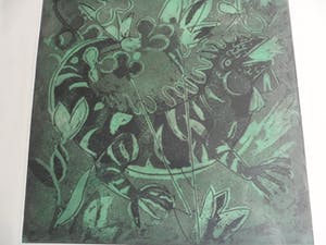 Jeanne Bieruma Oosting - Ets. Titel, "Reptile". kopen? Bied vanaf 40!