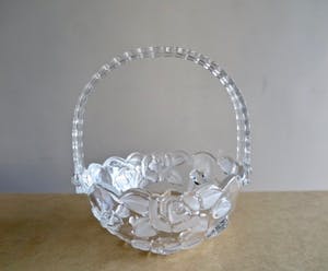 Walther glas - Set Kristalglazen schaaltjes - floraal design in reliëf en gepatineerd kopen? Bied vanaf 1!