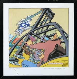 Theo van den Boogaard - Piëzografie, Dat is er een van Tempo-Team (Heftruckchauffeur) - Ingelijst kopen? Bied vanaf 1!