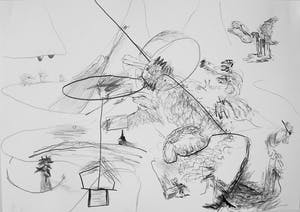 Paul Louis Van Den Bergh - Potlood en grafiet op papier - "Rechts" - Handgesigneerd - 2011 kopen? Bied vanaf 50!