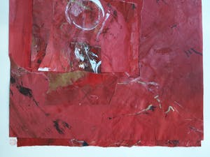 Maggy Voorsluys-Gomez - Collage en acrylverf , “Hiroshima” – ingelijst - 1992 kopen? Bied vanaf 50!