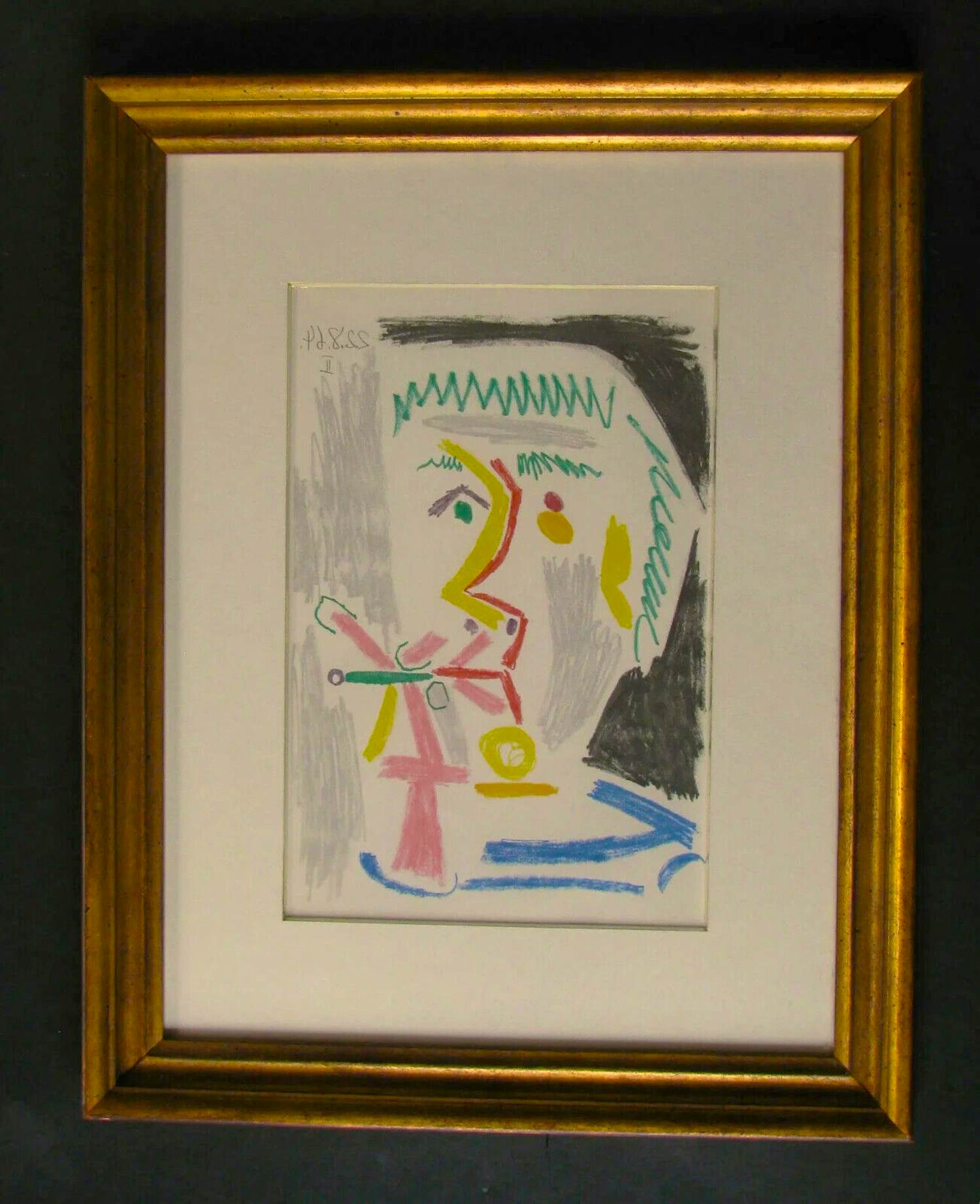 Pablo Picasso - UN HOMME AVEC UNE CIGARETTE VERTE kopen? Bied vanaf 300!