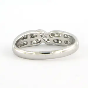 14k wit gouden ring met briljant geslepen diamant tot. 0.42ct – F/G - VS/SI kopen? Bied vanaf 480!