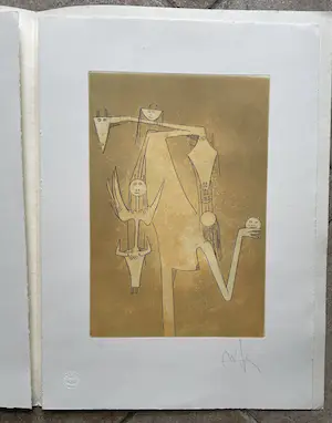 Wifredo Lam - twee etsen in portfolio kopen? Bied vanaf 575!