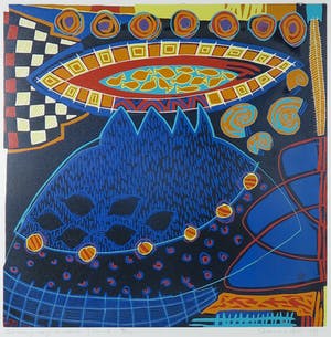 Diana van Hal - Linosnede, So many ways to catch fish 8 - Ingelijst kopen? Bied vanaf 40!