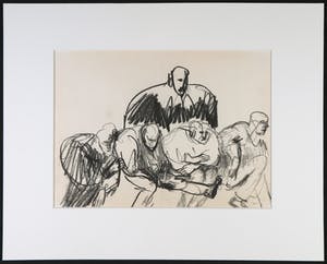 Luis Filcer - Houtskool, Compositie met figuren kopen? Bied vanaf 1!