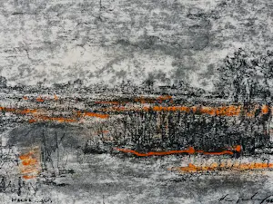 Harry van Kuyk - Gemengde techniek (pastel, houtskool) "Halve galg Ooijpolder" 1998 kopen? Bied vanaf 76!