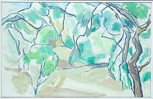 Paul Overhaus - Olieverf op doek, Zonder titel - Ingelijst kopen? Bied vanaf 70!