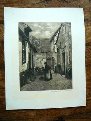Johannes Graadt van Roggen - Hofje te Grave verkocht voor € 55!